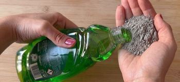 ترفند ترکیب سیمان و مایع ظرفشویی برای ساخت دست سازه های بتنی
