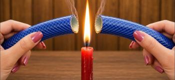 نحوه اتصال شلنگ آب پاره و تکه شده بدون نیاز به رابط و ابزار اضافه