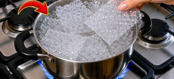 بازیافت پلاستیک حباب دار با جوشاندن : دیگه نایلون حبابدار را دور نریزید