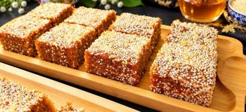 طرز تهیه شیرینی معسل کنجدی ؛ بافتی ترد و عسلی بدون خرد شدن