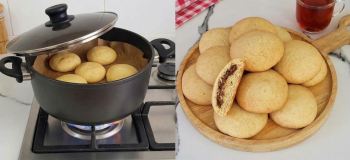 طرز تهیه کلوچه سنتی مغزدار بدون نیاز به فر با بافت اسفنجی