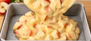 طرز تهیه کیک سیب و دارچین سریع و خوشمزه با آرد و ماست