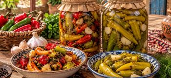 طرز تهیه ۲ مدل ترشی فلفل ۱۰ دقیقه ای بدون تلخی! کبابی و ساده