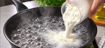 ماست را داخل آب داغ بریزید؛ طرز تهیه نان تابه ای بدون کثیف کاری
