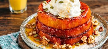 طرز تهیه دسر پاییزی کدوحلوایی با بستنی وانیلی