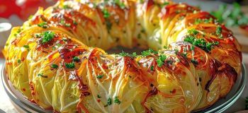 ناهار سریع و خوشمزه با کلم بدون نیاز به پیچیدن و کثیف کاری