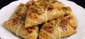 طرز تهیه سمبوسه سبزیجات با برگ کاهو و کلم بدون وا رفتن