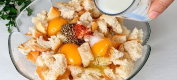 طرز تهیه صبحانه فوری ۱۰ دقیقه ای با مخلوط نان و تخم مرغ