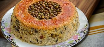 طرز تهیه متفاوت ترین پلو مخلوطی که خوردید !! ترکیب نخود فرنگی و مرغ