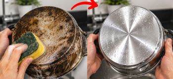 روشی جادویی برای برق انداختن ماهیتابه ها با مواد ساده