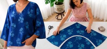 چگونه با ۱.۵ متر پارچه، یک شومیز شیک و کاربردی بدوزیم ؟ (آموزش کامل)