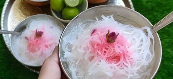 طرز تهیه فالوده شیرازی بدون رشته آماده؛ مثل بازاری