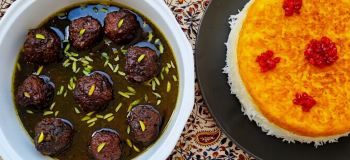 طرز تهیه داود پاشا خورشت خوشمزه ترکی با رب انار و نعناع خشک