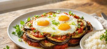 آسانترین غذای شمالی با بادمجان و گوجه؛ طرز تهیه ورقه گیلانی