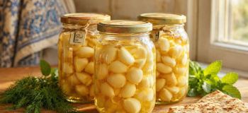طرز تهیه سیر ترشی با سرکه سیب ؛ یه چاشنی مجلسی و خوشمزه برای کنار غذا