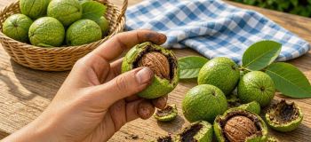 روش سریع و راحت پاک کردن لکه سیاه گردو از دست و لباس