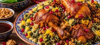 طرز تهیه اسفناج پلو با مرغ؛ یک غذای ایرانی خوش عطر با طعمی متفاوت