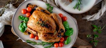 طرز تهیه ی مرغ شکم پر + سس مخصوص
