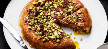آموزش تهیه خاگینه خرما با زعفران
