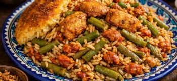 طرز تهیه لوبیا پلو با مرغ و بدون گوشت | آموزش مرحله به مرحله با فوت و فن های خوشمزه