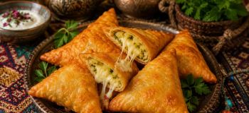 طرز تهیه سمبوسه پنیری و سیب زمینی؛ میان وعده ای ترد، کشدار و فوق العاده خوشمزه