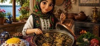 مرغ ترش؛ خورش اصیل گیلانی با عطر سبزی های محلی و طعمی ترش و دلپذیر