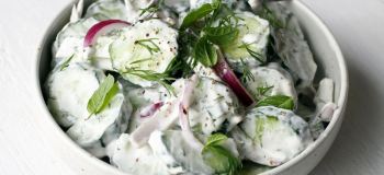 طرز تهیه سالاد خیار یونانی به ۲ روش؛ خنک، ترد و خوش عطر مثل یک عصر تابستانی در یونان!
