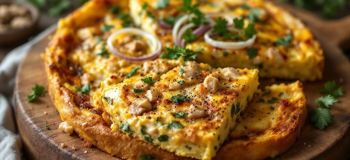 کوکوی مرغ و تره فرنگی؛ شام سبک و خوشمزه ای که در ۴۵ دقیقه آماده می شود