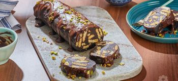 رولت بیسکویتی ساده و سریع؛ دسر خوشمزه و بدون فر برای یک عصرانه متفاوت