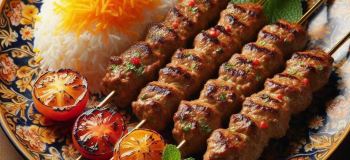 طرز تهیه کباب تسبیحی مهره ای تهرانی؛ کباب دو رنگ و مجلسی با ظاهری زیبا و طعمی بی نظیر