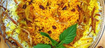 طرز تهیه رشته پلو با قیسی؛ پلویی مجلسی و خوش عطر با طعم شیرین و ملس