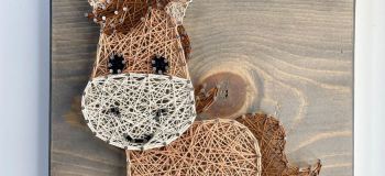 تابلوی نخ و میخ؛ هنری چشم نواز که با چند وسیله ساده در خانه می سازید