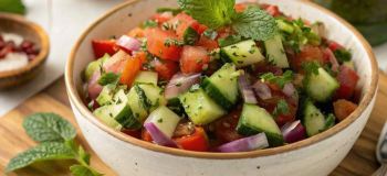 سالاد شیرازی با ۳ تغییر ساده؛ طعمی تازه و متفاوت از یک سالاد نوستالژیک!