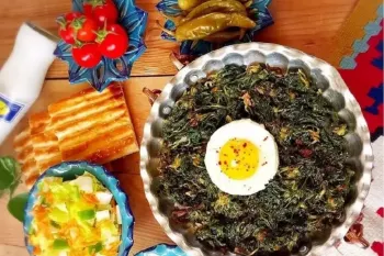 طرز تهیه گیجاواش تره غذای اصیل و خوش عطر گیلانی