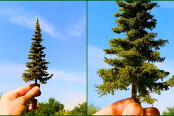 آموزش ۰ تا ۱۰۰ ساخت درخت کاج مینیاتوری کریسمس!