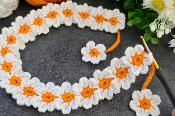 آموزش بافت گردنبندهای بافتنی با ۱ کوک ساده