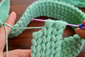 آموزش قلاب بافی / مدل بافت تل سر خیلی ساده و شیک