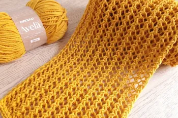 آموزش بافت شال گردن فقط با یه رج!