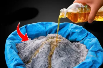 سیمان را با روغن پخت وپز مخلوط کنید / پشیمون نمیشی!