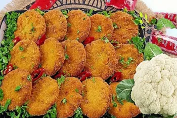 طرز تهیه کتلت گل کلم بدون نیاز به گوشت چرخکرده