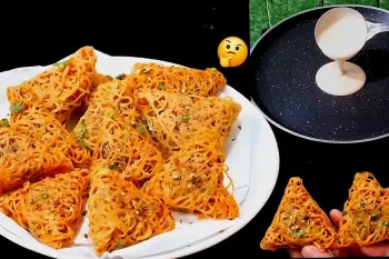 طرز تهیه سمبوسه رشته ای با سیب زمینی