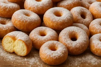 طرز تهیه دونات تپل بازاری در خانه بدون نیاز به مخمر