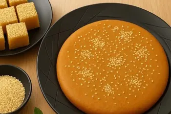 طرز تهیه سوهان حلوایی بدون نیاز به شکر،روغن آرد، سریع و راحت