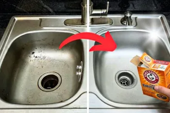 از بین بردن لک و رسوبات سینک / ۷ روش شگفت انگیز برای استفاده از جوش شیرین