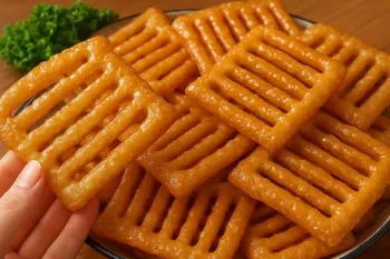 طرز تهیه شیرینی کفگیری بدون دست زدن به خمیر فقط در ۱۰ دقیقه