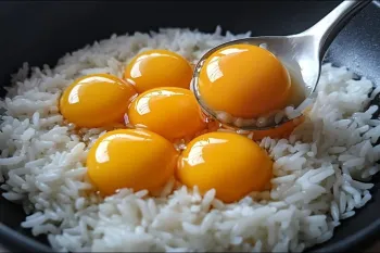 برنج با تخم مرغ / دستور پخت غذای فرانسوی با برنج و تخم مرغ