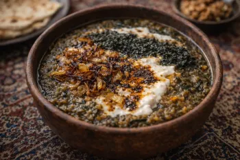دستور پخت آش بادمجان نهاوند طعمی که یادت می مونه