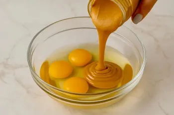 ۲ دستور پخت شیرینی عصرانه با تخم مرغ و ارده بدون نیاز به شکر و آرد