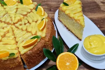 طرز تهیه کیک پرتقالی پنبه ای؛ با یه لیوان آب میوه خوشمزه ترین عصرونه رو بساز