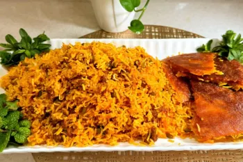 دستور پخت استانبولی پلو خوشرنگ و خوشبو با چرخ کرده، تو یه ساعت آماده میشه